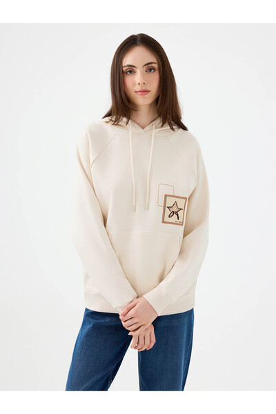 Loft Ekru Kadın Sweatshirt Lf2040768