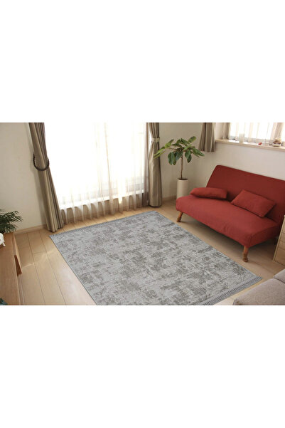 Armada Avangard Püsküllü Halı Assos Nevra Gri