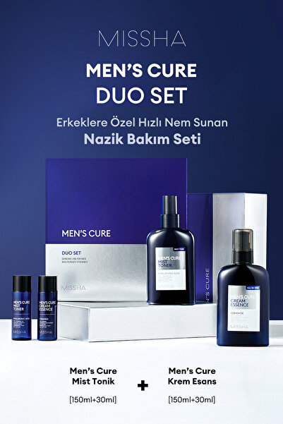 Missha Erkeklere Özel Hızlı Nem Sunan Hassas Bakım Seti Mens Cure Duo Set