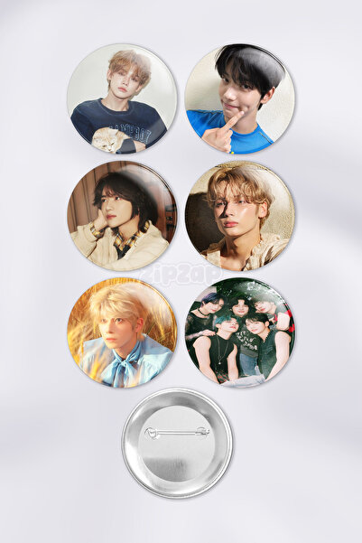 ZipZap TOMORROW X TOGETHER TXT Çanta Süsü Rozet İğneli Buton Rozet Seti (6 ADET)