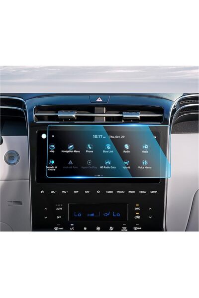 Mobilite واقي شاشة نانو 9H متوافق مع هيونداي توسان 2022 2023 2024 لوحدة الوسائط المتعددة وتكييف الهواء