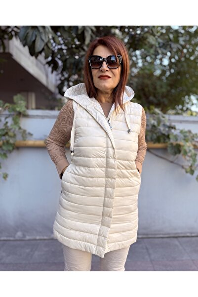 DenizEge Italian Double-Sided Vest Ecru