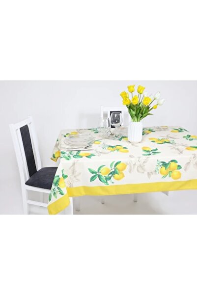 OEM Lemons tablecloth, cotton/polyester, multicolor, 135 x 180 cm
