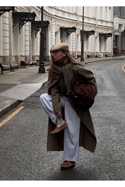 Goldmine Kadın Lastikli London Kasket Bej