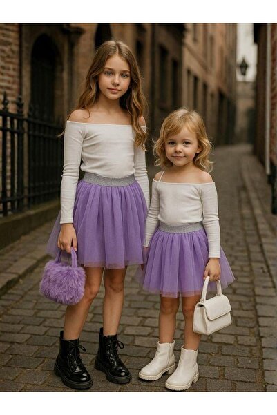 Zekids Girl's Elastic Waist Tutu Skirt