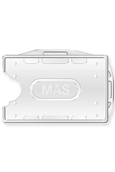 Mas حافظة بطاقات مزدوجة الوجه 54x86 شفافة 25 لي 3524