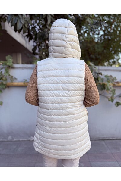 DenizEge Italian Double-Sided Vest Ecru