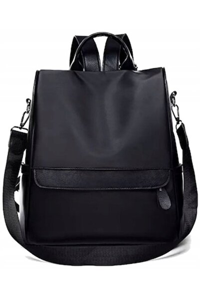 Edibazzar Women's Backpack, Edibazzar, Waterproof, Textile, Eco-leather, Black, Silver