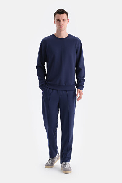 Dagi Lacivert Scuba Bisiklet Yaka Sweatshirt