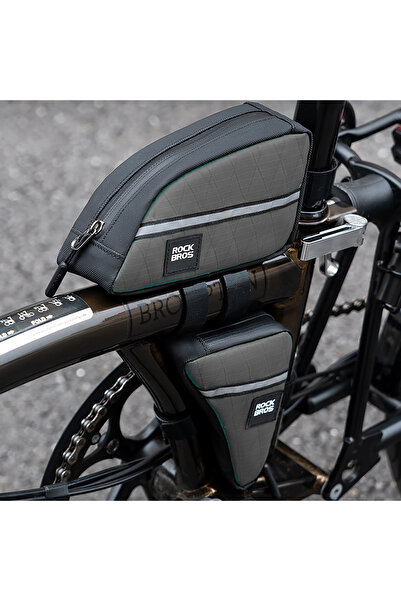 Other Torba rowerowa trójkątna na ramę 0.8l - brązowa