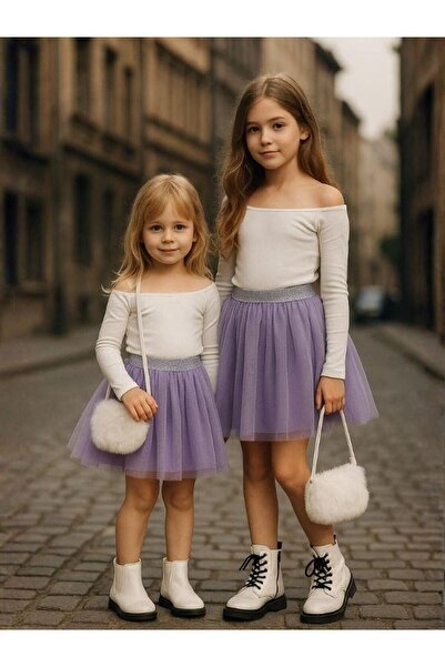 Zekids Girl's Elastic Waist Tutu Skirt