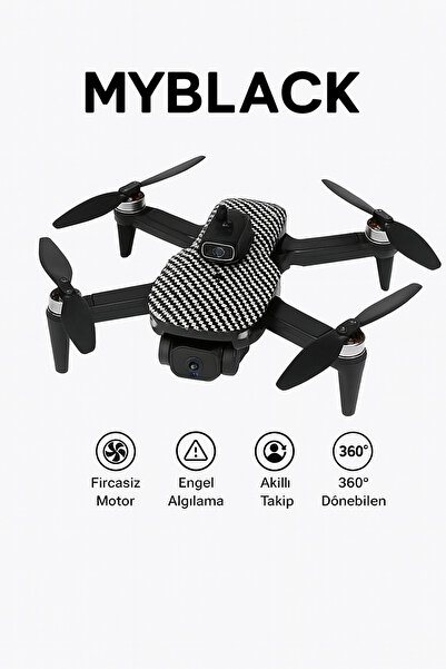 MyBlack Akıllı Drone HD Kamera – Akıllı Takip Fırçasız Motor, Engel Algılama
