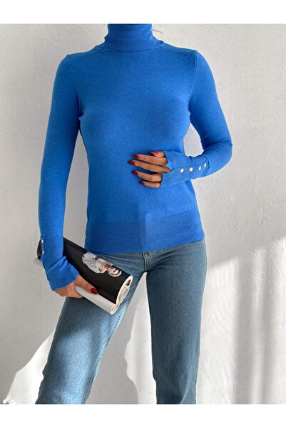 UNBOX Ivory Chic High-Neck Blue