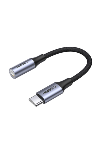 Other Adapter do słuchawek mini jack 3.5 mm (żeński) - USB-C (męski) 10cm - szary