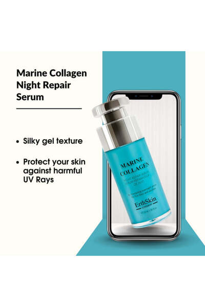 Erth Skin London Marine Collagen Night Repair Serum 30ml
