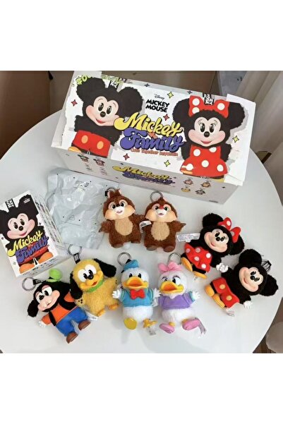 happystoretr Mickey Family Kutulu Blindbox Peluş Oyuncak 1 ADET