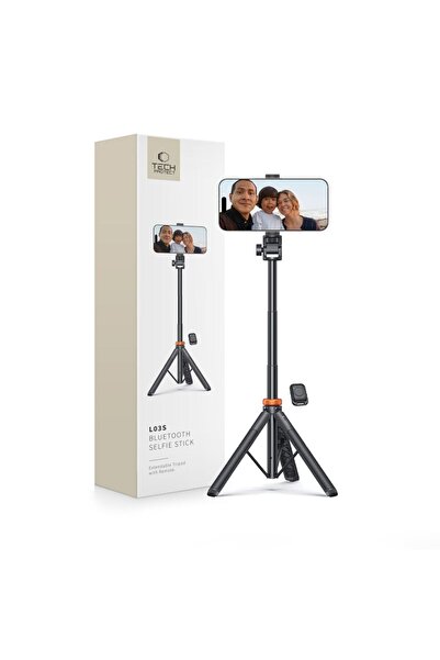 Other Selfie stick care face zdjęć Bluetooth z pilotm tripodem głowicą 148cm - czarny