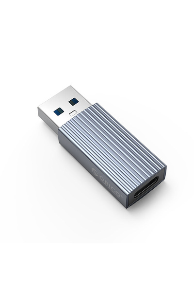 Other Adapter AH-AC10 przejściówka USB-C na USB-A - szary