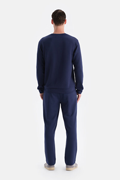 Dagi Синій светр з коміром-стійкою Scuba