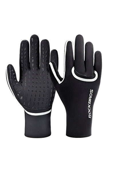 Other Rękawiczki rowerowe pełne wodoodporne rozmiar S/M - czarne