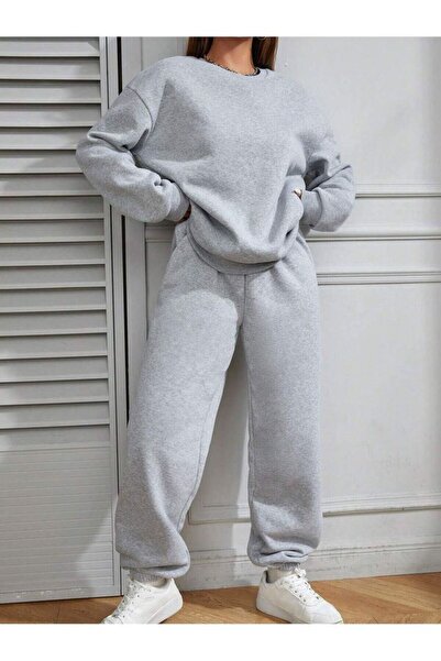 Kalic Studio Grey Tracksuit Set Oversized