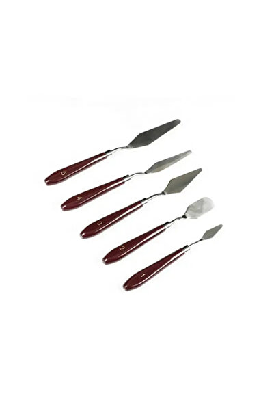 dinckitchen 5li Spatula Palet Seti - Pasta ve Hamur İçin 5 Parça Spatula Seti
