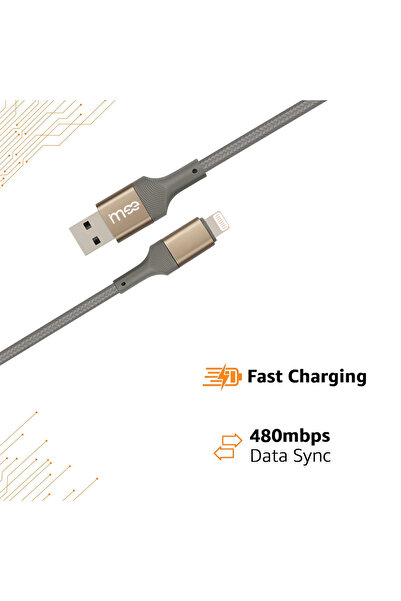 iMee Plus 1.2M Lightning to USB Cable No. M-DC102 - Fast Charging, Durable Nylon Braided
