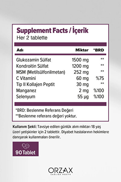 Ocean Orzax Cosakondrin Plus 90 Tablets