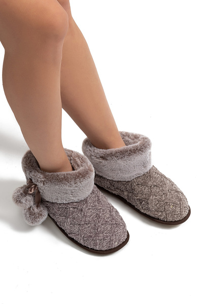 Twigy Elena Жіночі домашні капці Темно-коричневі 36/41