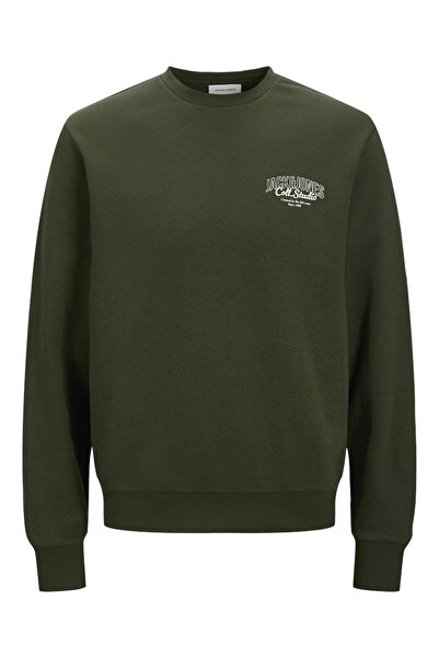 Jack & Jones Jjmakoto Pánská mikina s kulatým výstřihem 12278601 Potisk: Velký potisk / Sportovní taška