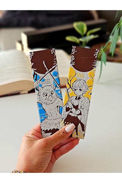 Anka Atolye مجموعة علامات الكتب زينيتسو وإينوسوكي - مجموعة من قطعتين من ديمون...