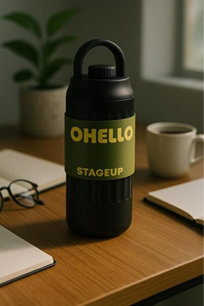 Shotay Fashion Steel Thermos Flask 460 ml Black - Sht-St-8097