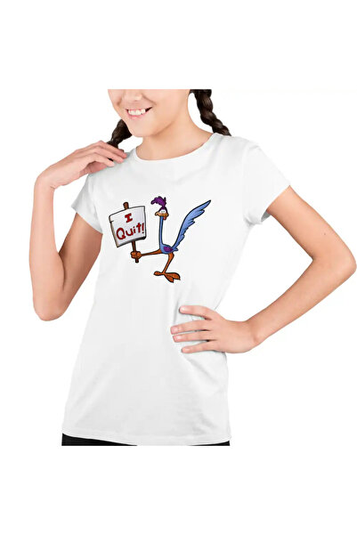 OEM Tricou Copii Fete Coiotul Strutul I Quit Renunt