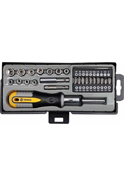 Vorel Set Surubelnita Cu Clichet +Biti 36 Buc