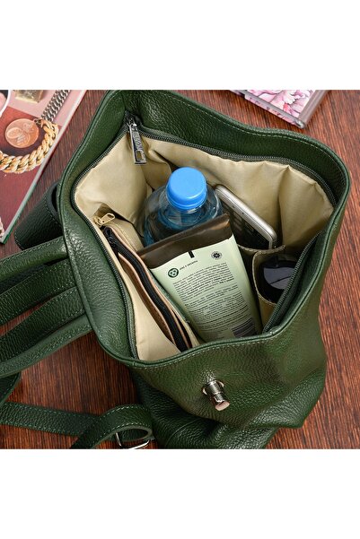 Other Women's leather backpack, elegant and fashionable for work