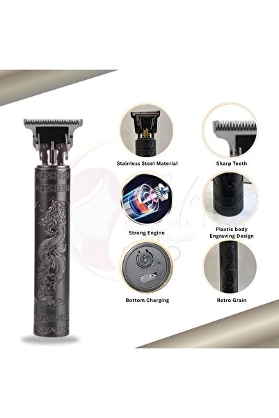 Generic VINTAGET9 Professional Cordless Hair Trimmer with Engraved Design
