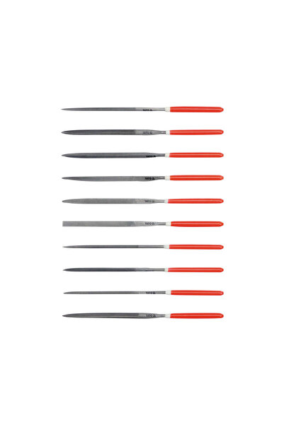 yato Set of conical files 4 x 160 x 75 mm, 10 pieces, for metal and wood
