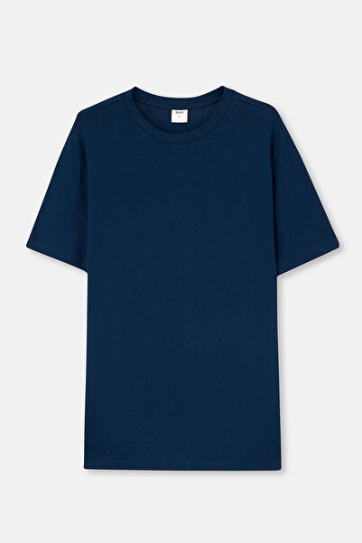 Dagi Μπλουζάκι Supima με κοντό μανίκι σε μπλε ναυτικό χρώμα