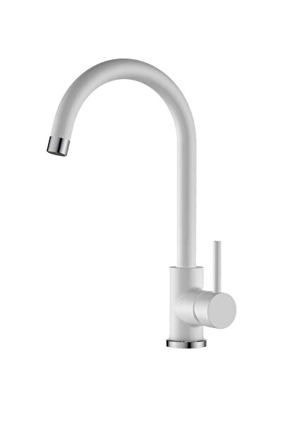 SanDonna Solo Kitchen Faucet - White