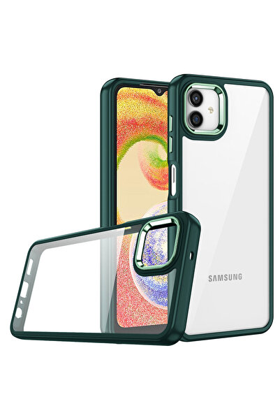 Aden Galaxy A04 Compatible Case Flora Cover - Green