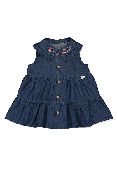 Bebetto فستان (زهور صغيرة) أزرق داكن