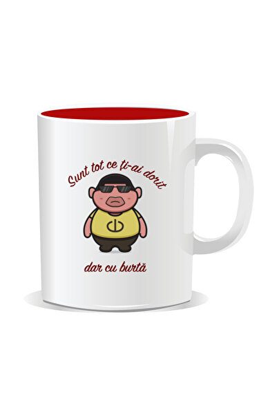 Mug Mania Personalized mug with funny message, I'm everything you wanted, but with a belly