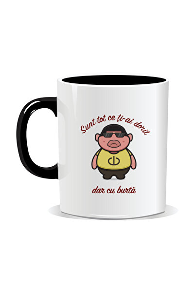 Mug Mania Personalized mug with funny message, I'm everything you wanted, but with a belly