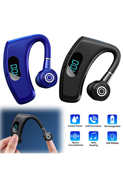 Zen Store Black Wireless Earbud Sport Bluetooth Headphone Over Ear Headset Long Battery Life