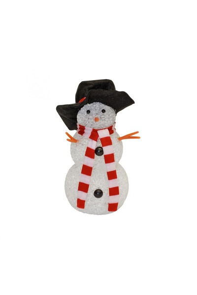 Somogyi Elektronic Decorațiune LED cu om de zăpadă, 17 cm, multicolor, bateri...