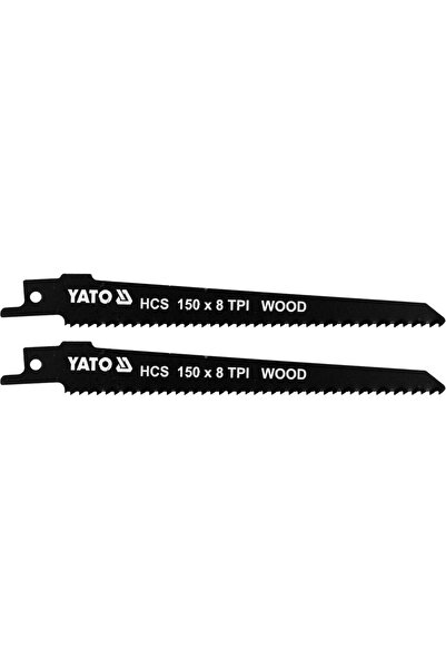 yato Saw Blades HCS 150mm, 8 TPI, 2 pcs - for efficient wood cutting