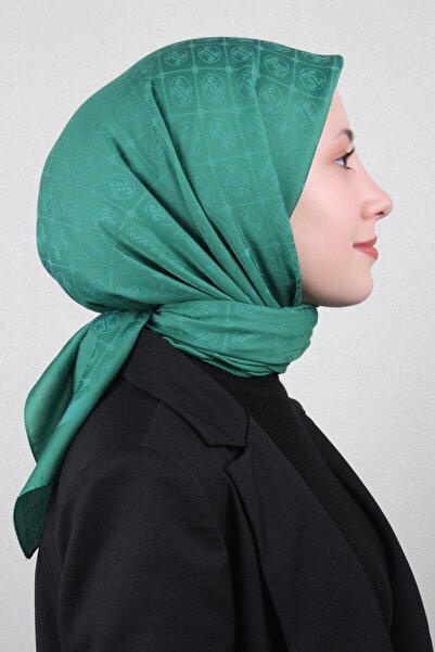 PİRAMİT وشاح قطني 1030400-952 أخضر