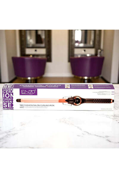 Enzo Professional ENZO EN-2222 Professional Hair Curler – Ceramic Titanium Barrel with Adjustable Temperature