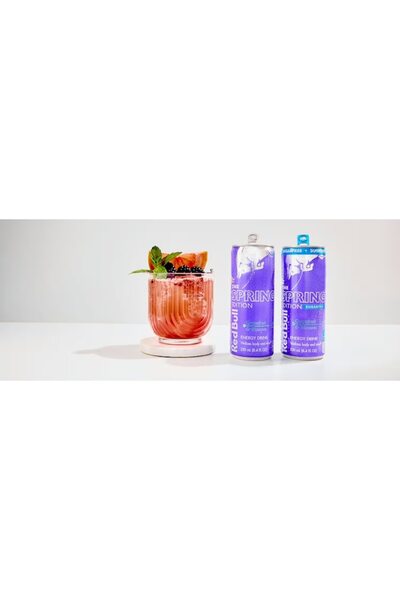 Red Bull Liliac Edition, 250 ml, sugar-free, grapefruit & blossom flavor