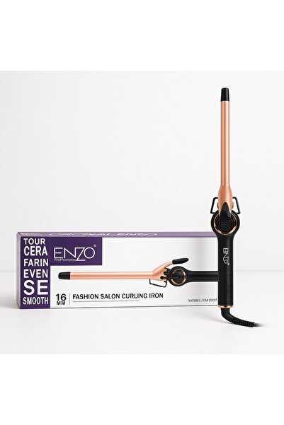 Enzo Professional ENZO EN-2222 Professional Hair Curler – Ceramic Titanium Barrel with Adjustable Temperature
